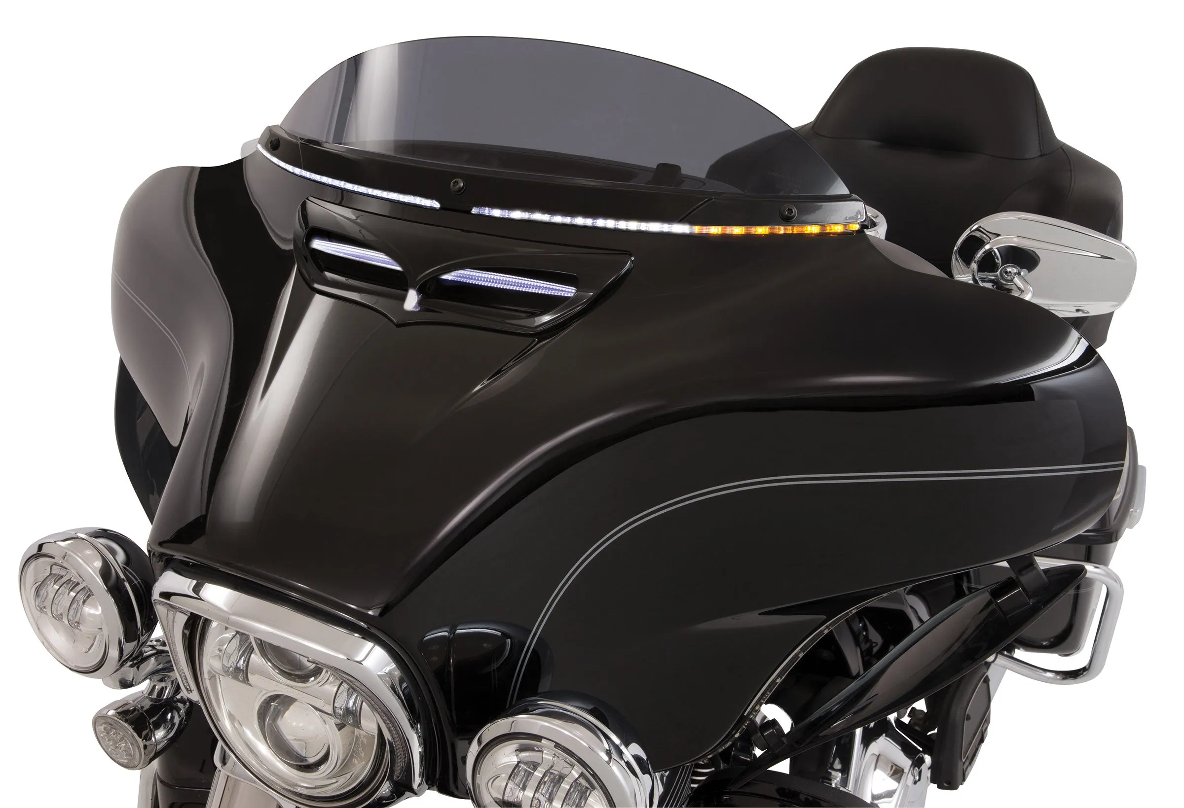 Horizon LED Lighted Windshield '14-up, Black