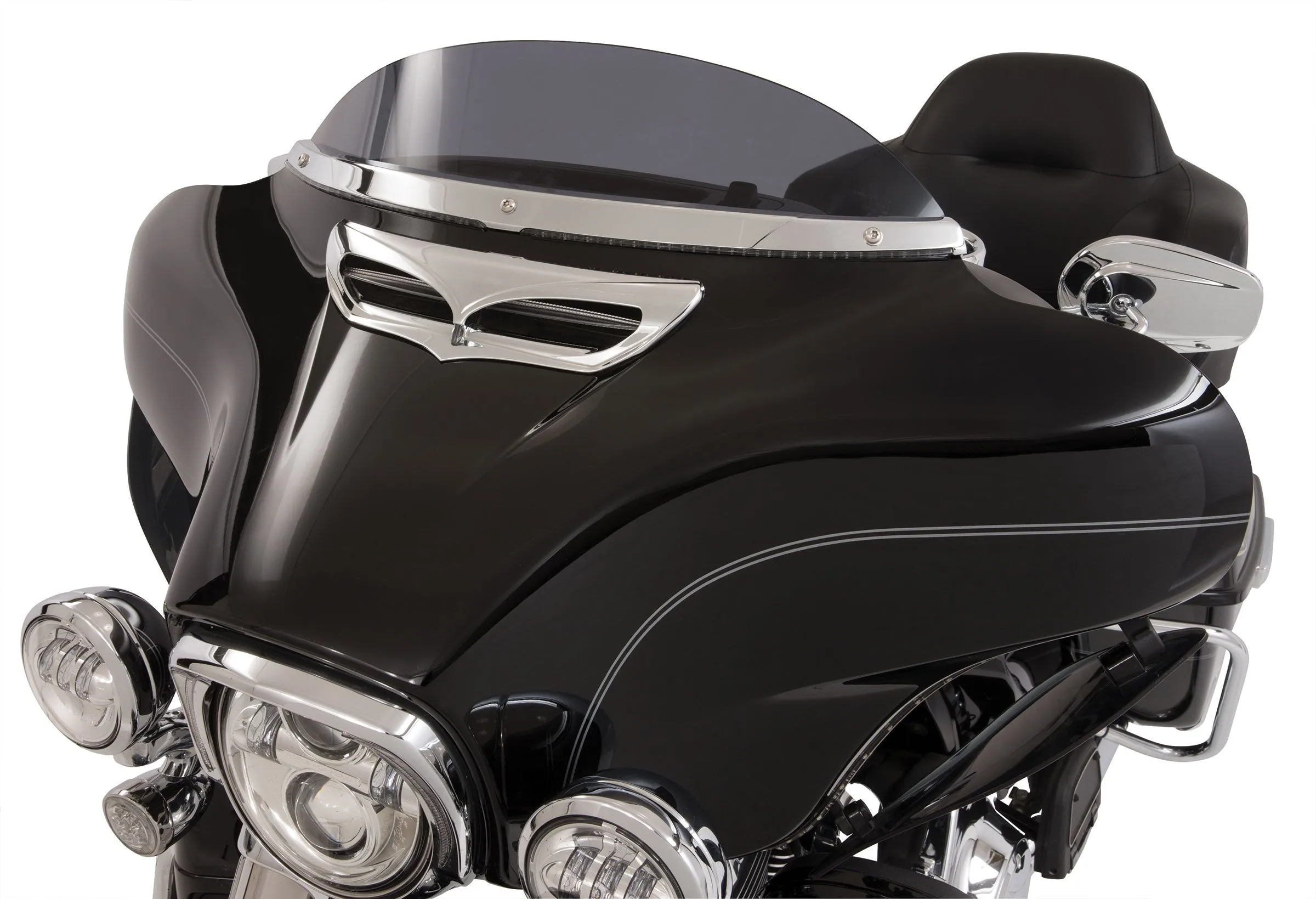 Horizon LED Lighted Windshield '14-up, Chrome