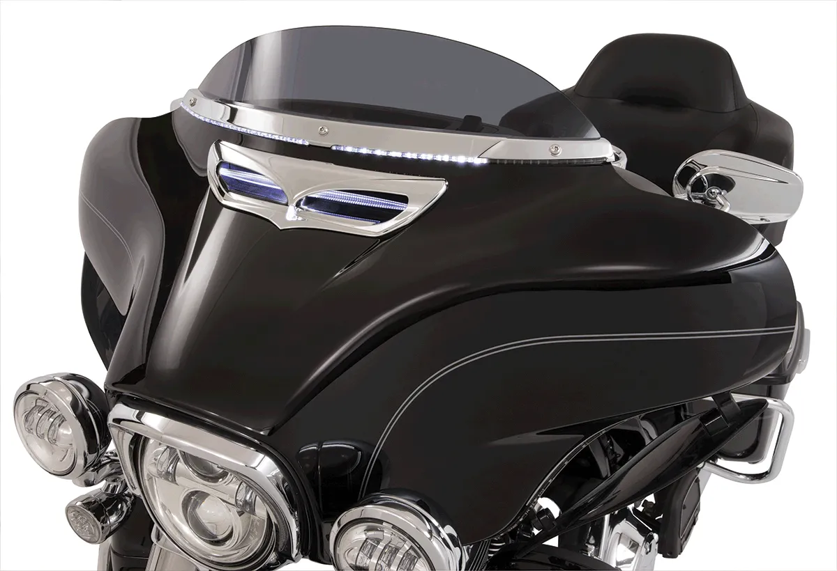 Horizon LED Lighted Windshield '14-up, Chrome