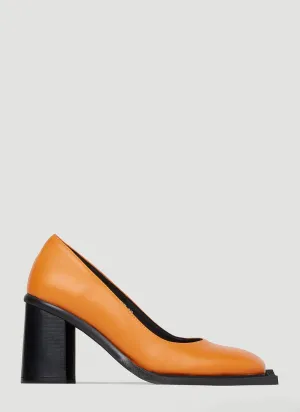 Howl Pumps in Orange Leather