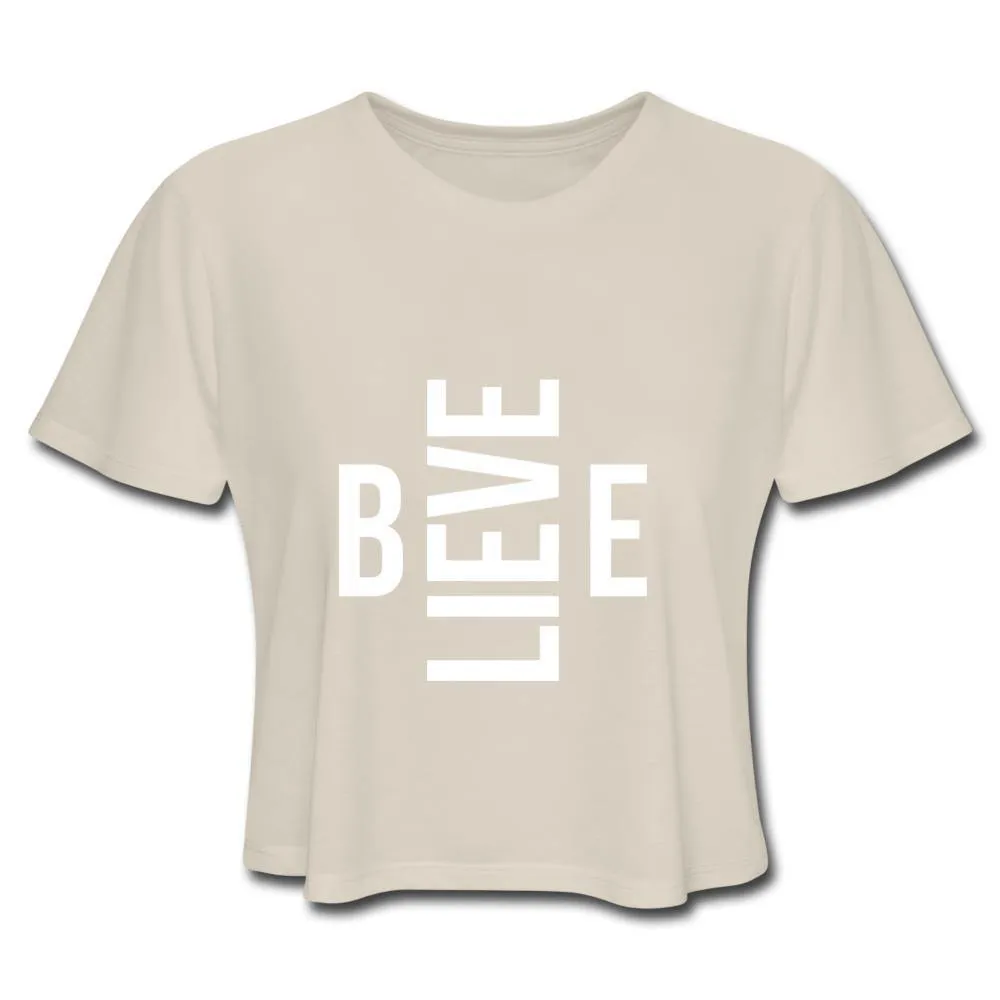 I Believe in Me Women's Cropped T-Shirt