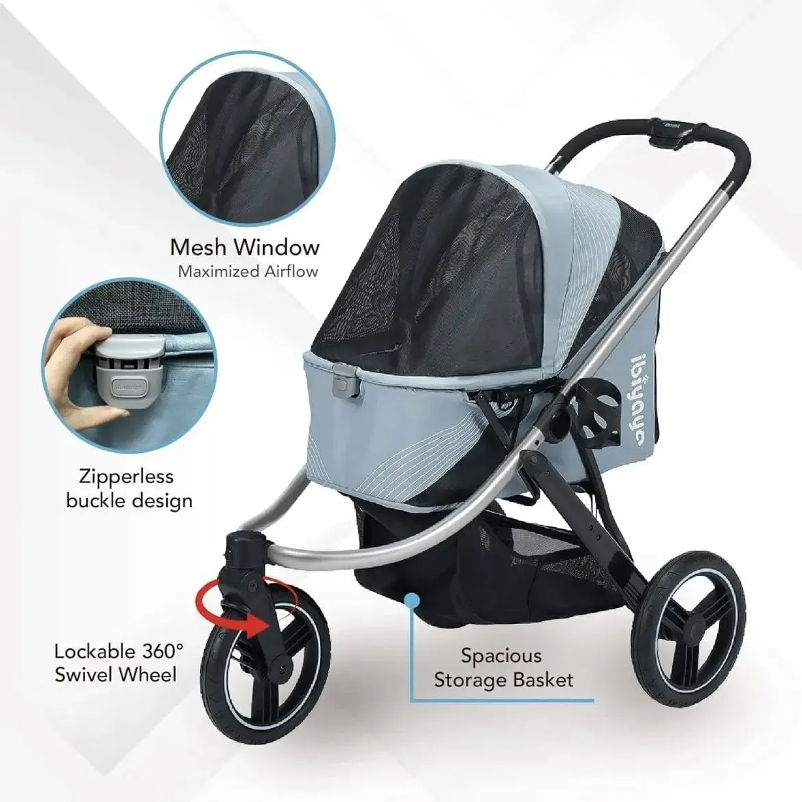 Ibiyaya The Beast Dog Jogging Stroller