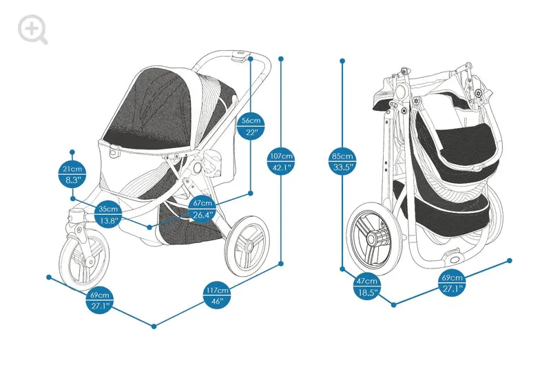 Ibiyaya The Beast Dog Jogging Stroller