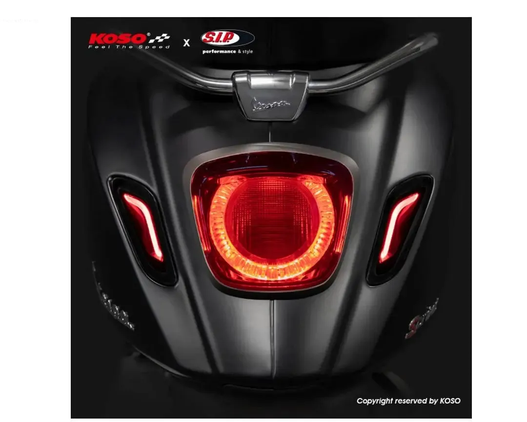 Indicator Kit Rear KOSO Smoked | Vespa Primavera/Sprint 125-150cc