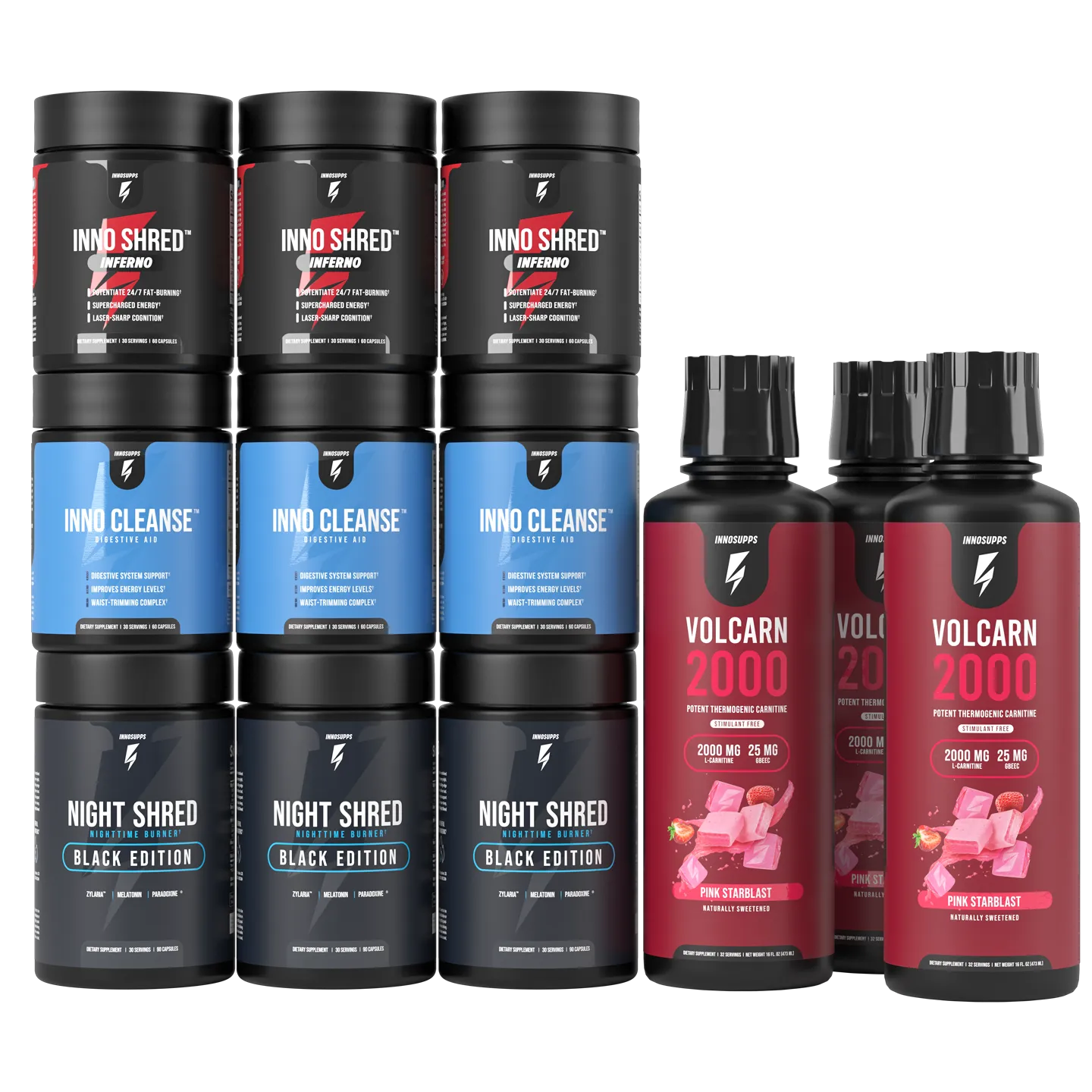 Inferno Shred Stack - 3-Month Supply