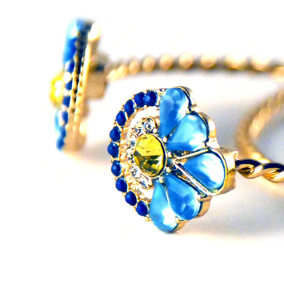 Iris: Persephone Spring Crystal Open Bracelet