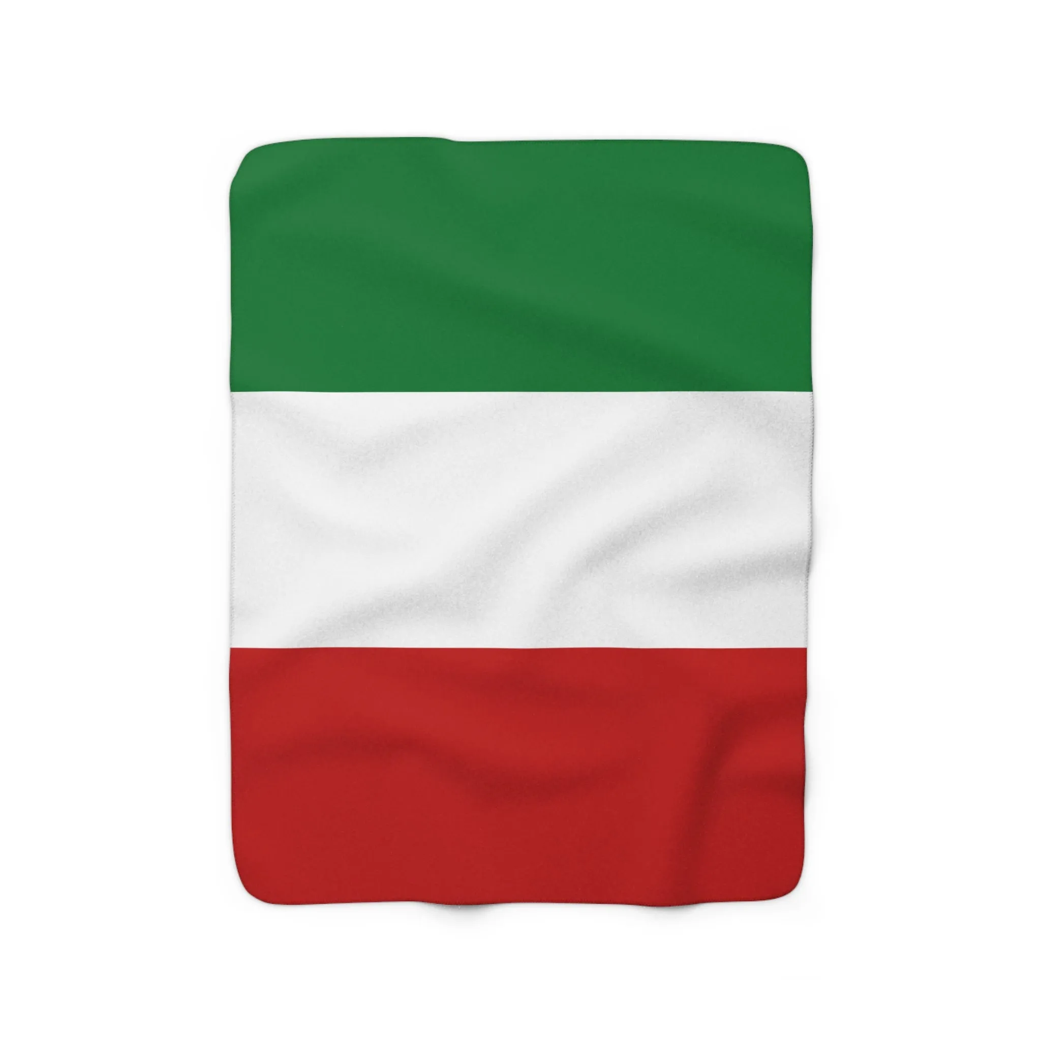 Italian Flag Sherpa Fleece Blanket