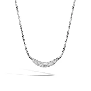 John Hardy Silver and Diamond Classic Chain Necklace