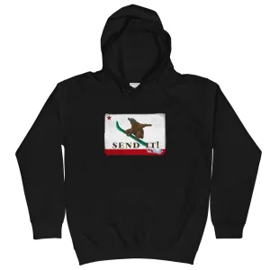 Kids Size Send It CA Grizzly Hoodie
