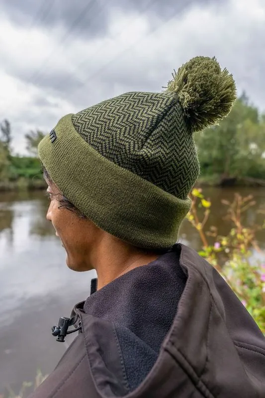 KORUM Thermal Beanie Hat - Black/Olive