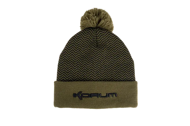 KORUM Thermal Beanie Hat - Black/Olive