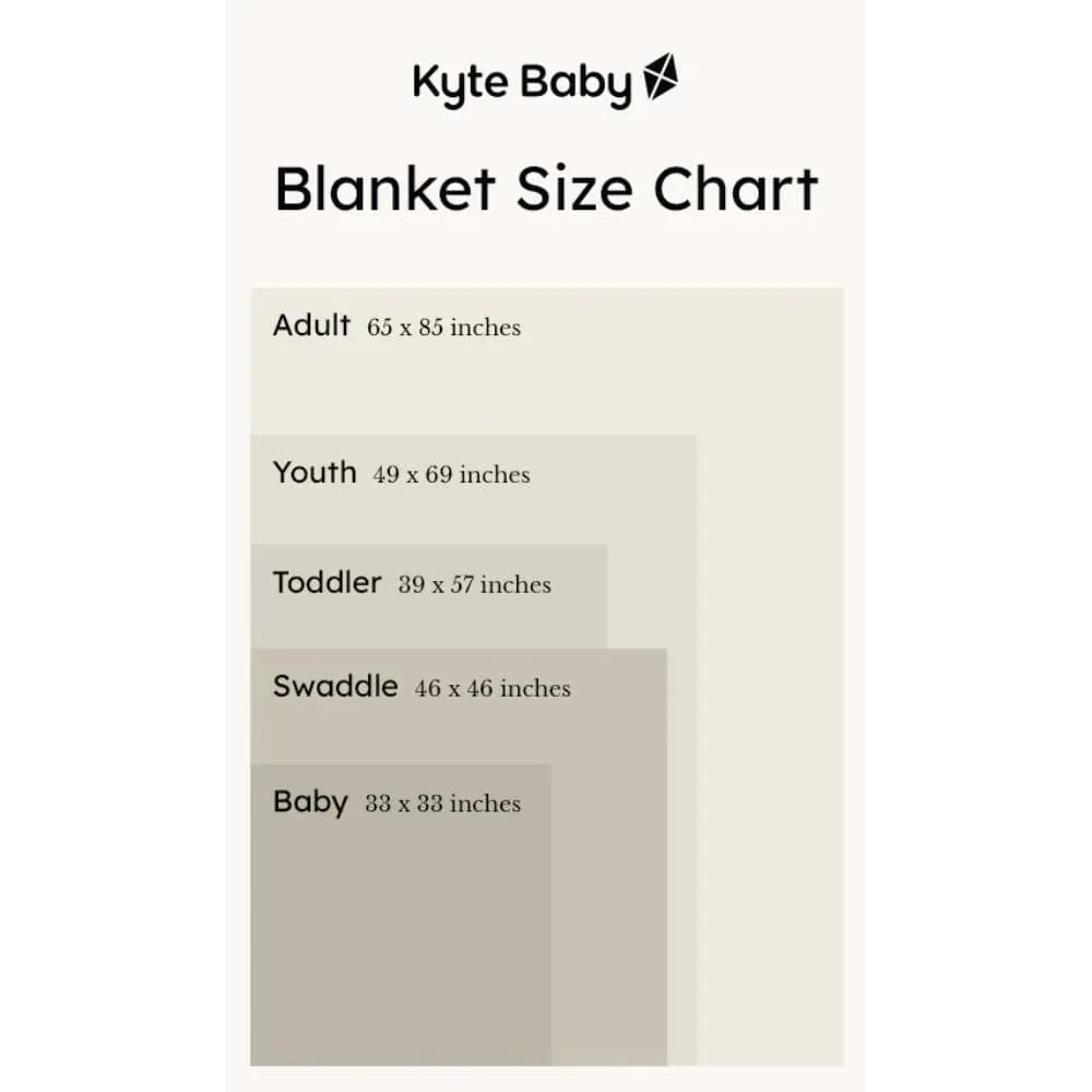 Kyte Baby Swaddle Blanket - Midnight Rainbow Heart
