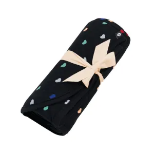 Kyte Baby Swaddle Blanket - Midnight Rainbow Heart