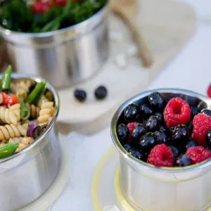 Leak Proof Lunch Box Set Stainless Steel Food Storage Containers - Set of 3