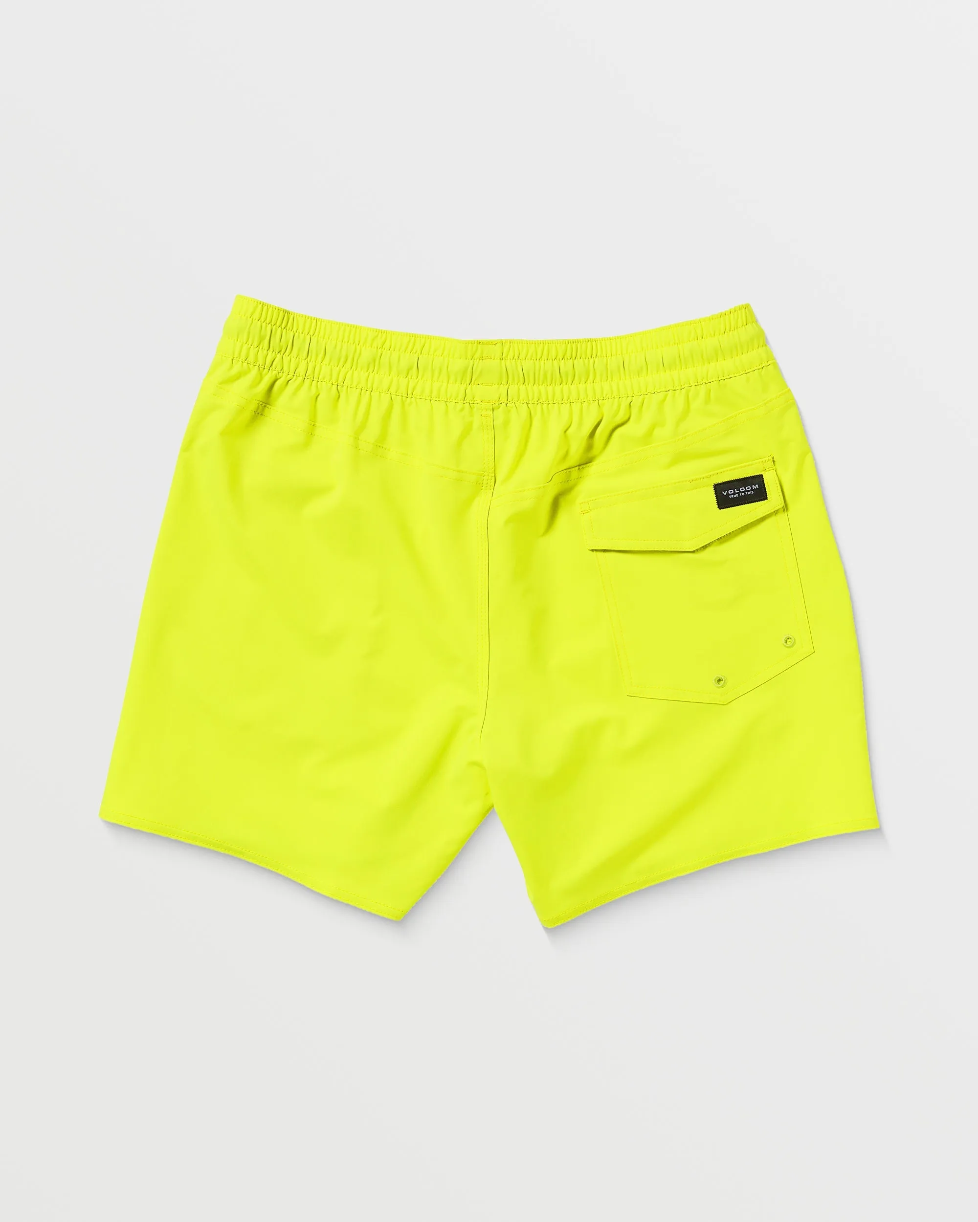 Lido Solid Trunk 16" Boardshort - TENNIS BALL