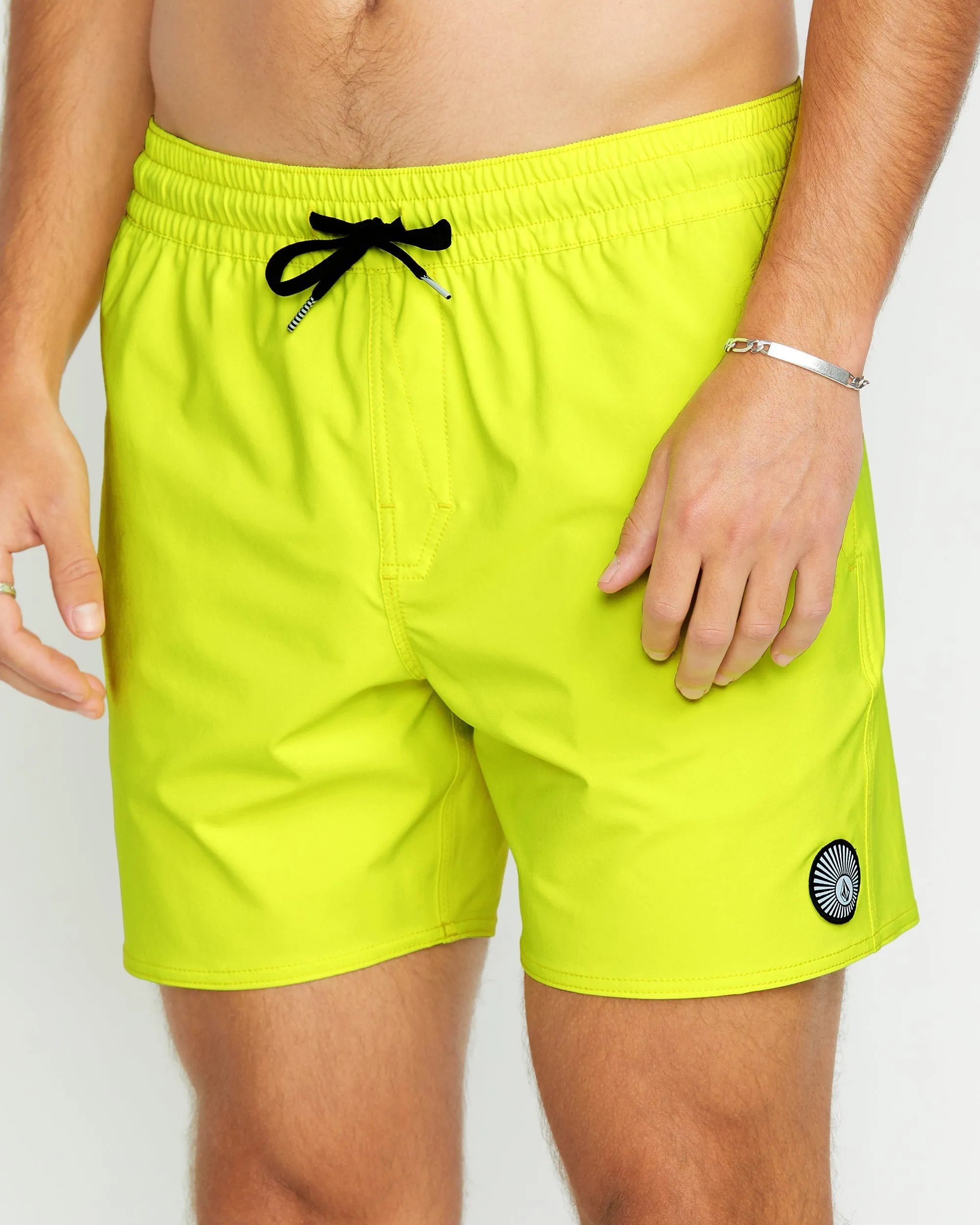 Lido Solid Trunk 16" Boardshort - TENNIS BALL