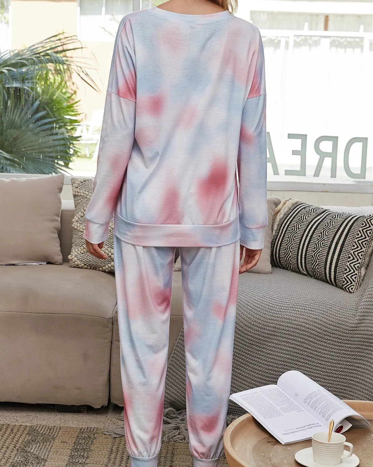 Light and Bright Cozy Pajama Suit - Pink Mark