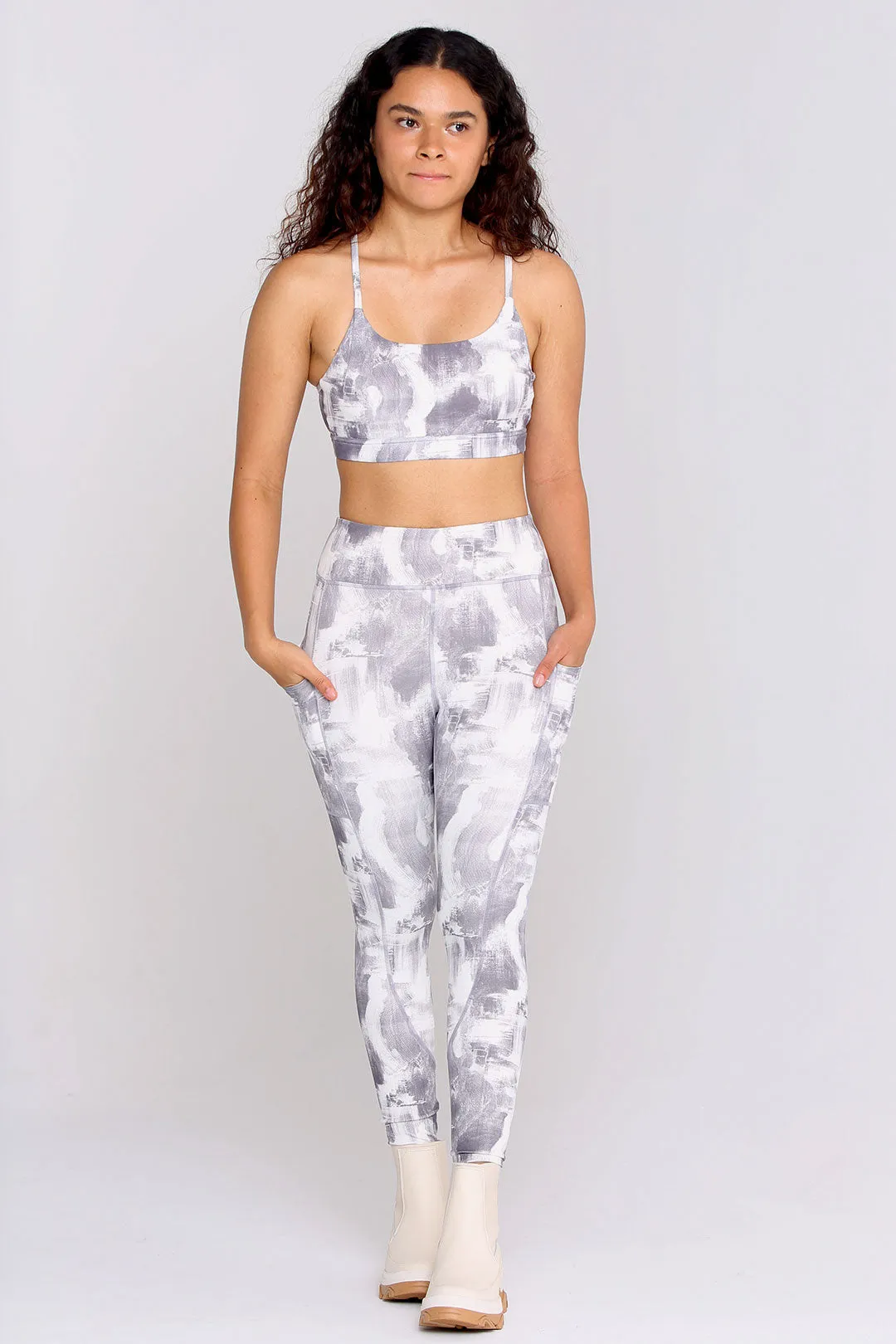 Light-support Backless Longline Y Back Tie-Dye Sports Bra