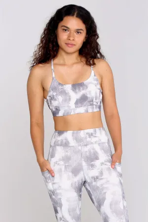 Light-support Backless Longline Y Back Tie-Dye Sports Bra