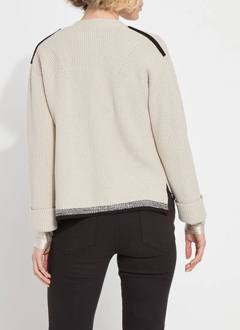 Lilith Cardigan Sweater | Light Pewter