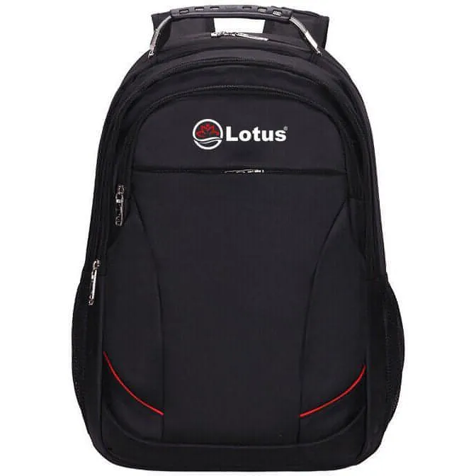 Lotus Classic Laptop Backpack - Black