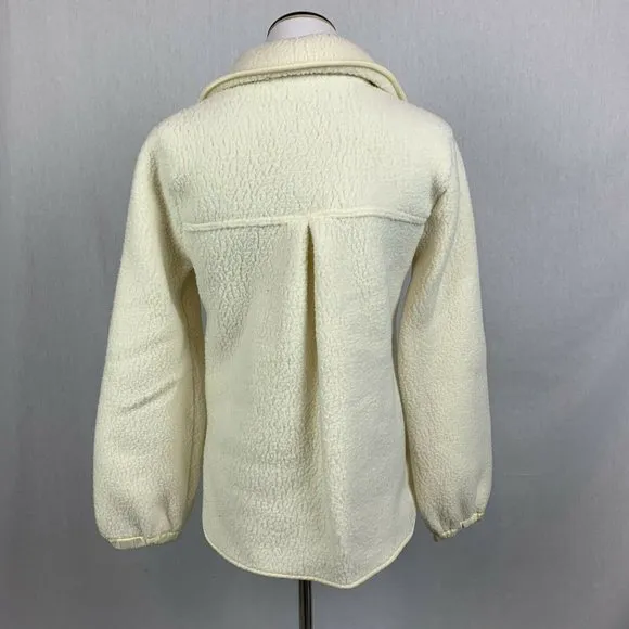 Madewell polartec fleece pullover teddy 1/4 zip