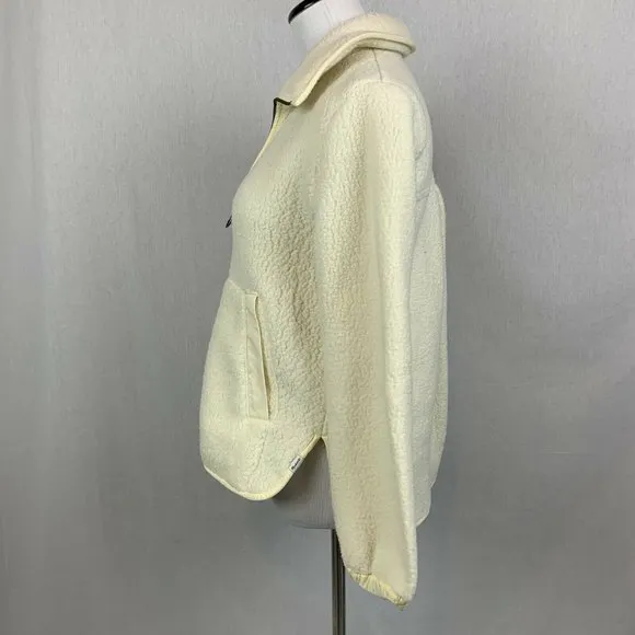 Madewell polartec fleece pullover teddy 1/4 zip