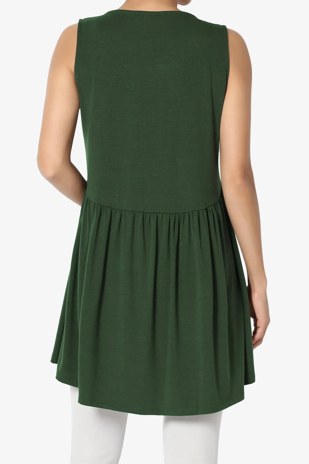 Maiika Sleeveless Babydoll Tunic Top PLUS