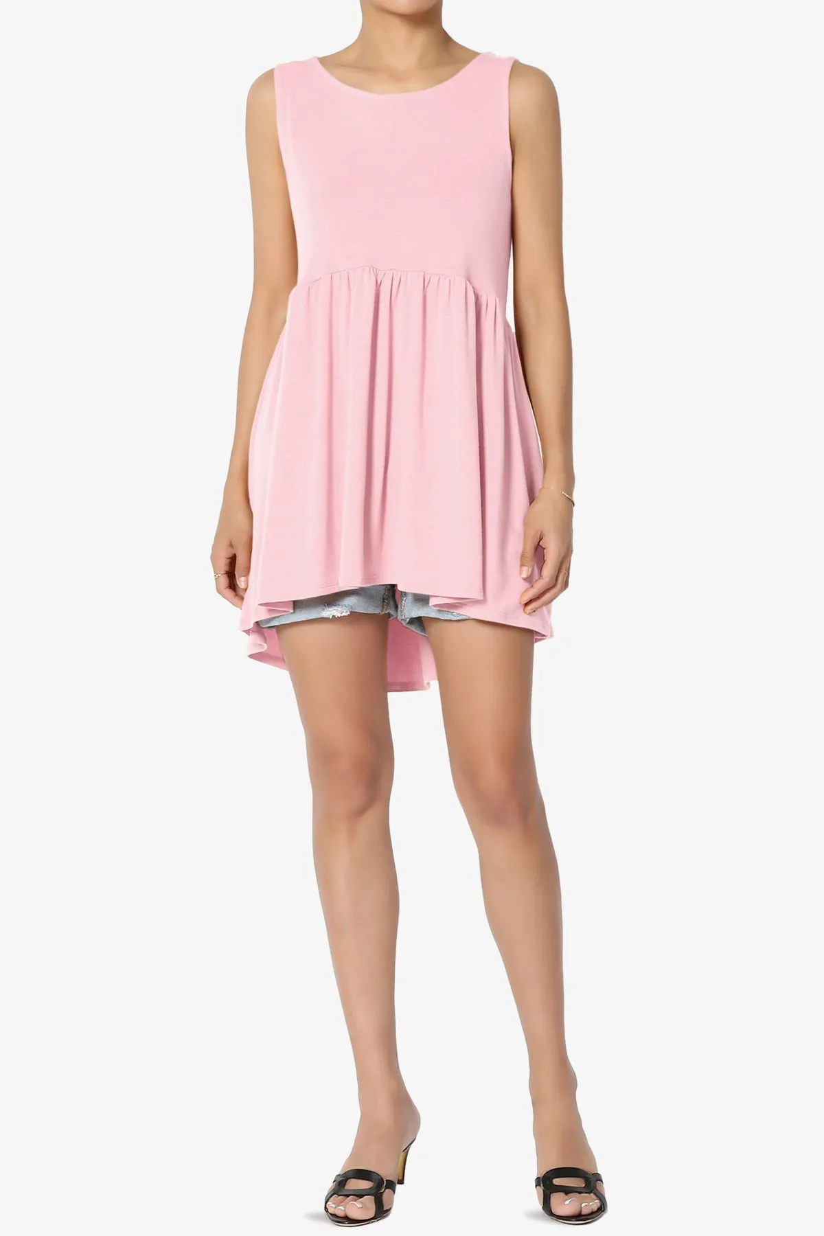 Maiika Sleeveless Babydoll Tunic Top PLUS
