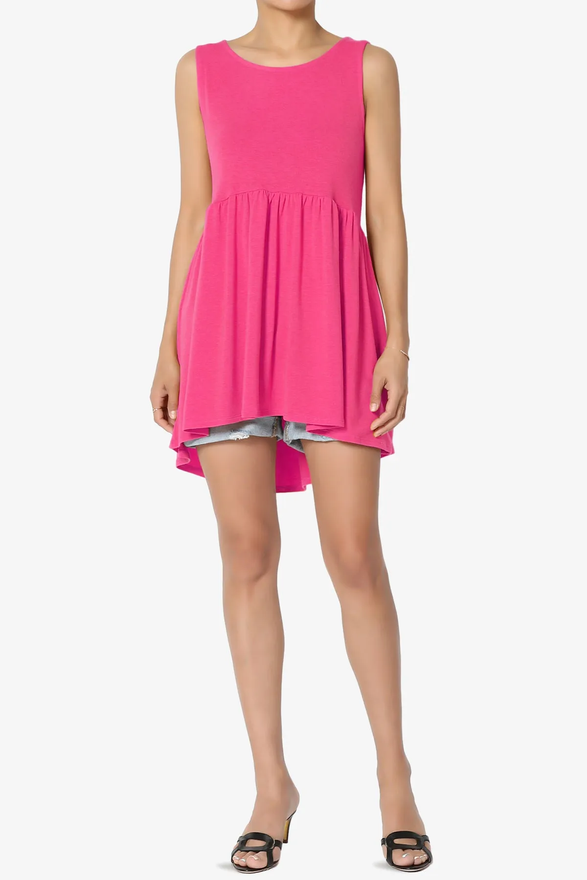 Maiika Sleeveless Babydoll Tunic Top PLUS