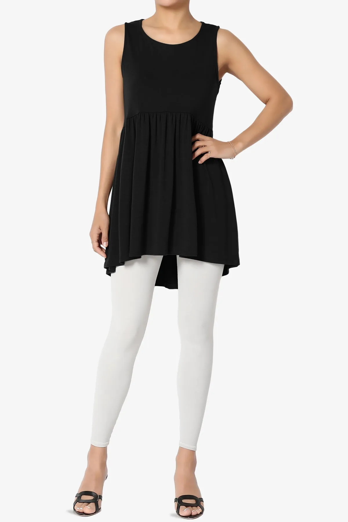 Maiika Sleeveless Babydoll Tunic Top PLUS