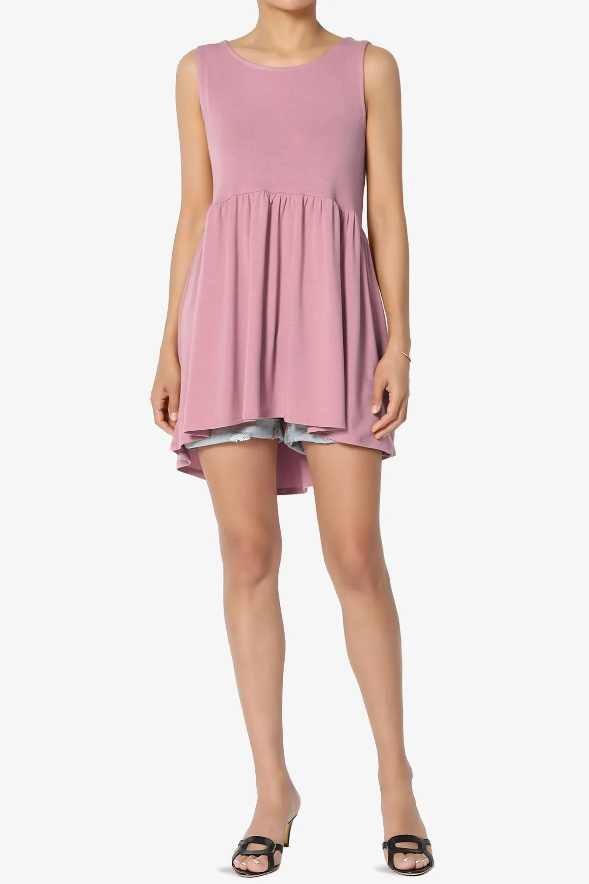 Maiika Sleeveless Babydoll Tunic Top PLUS