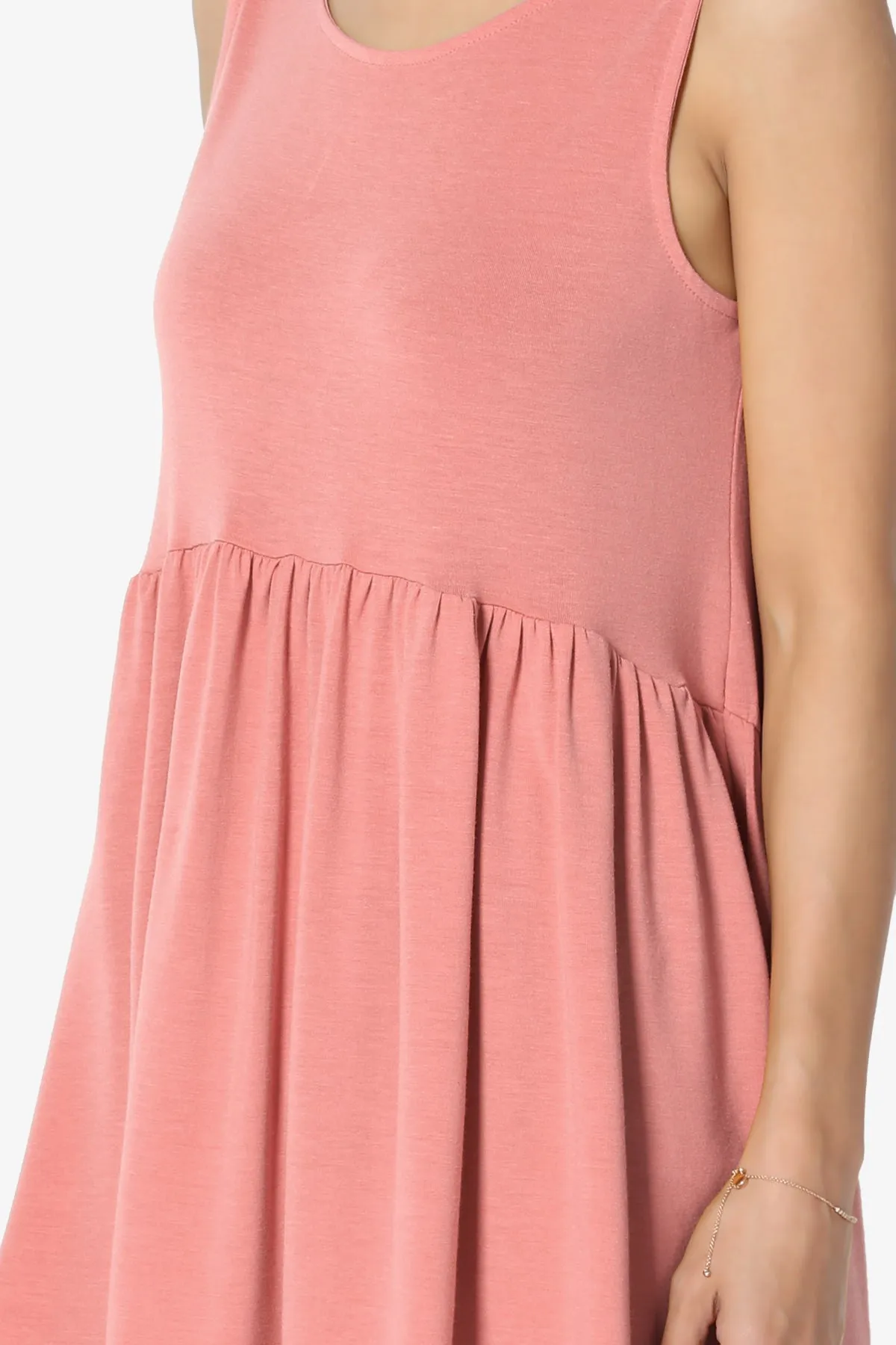 Maiika Sleeveless Babydoll Tunic Top PLUS