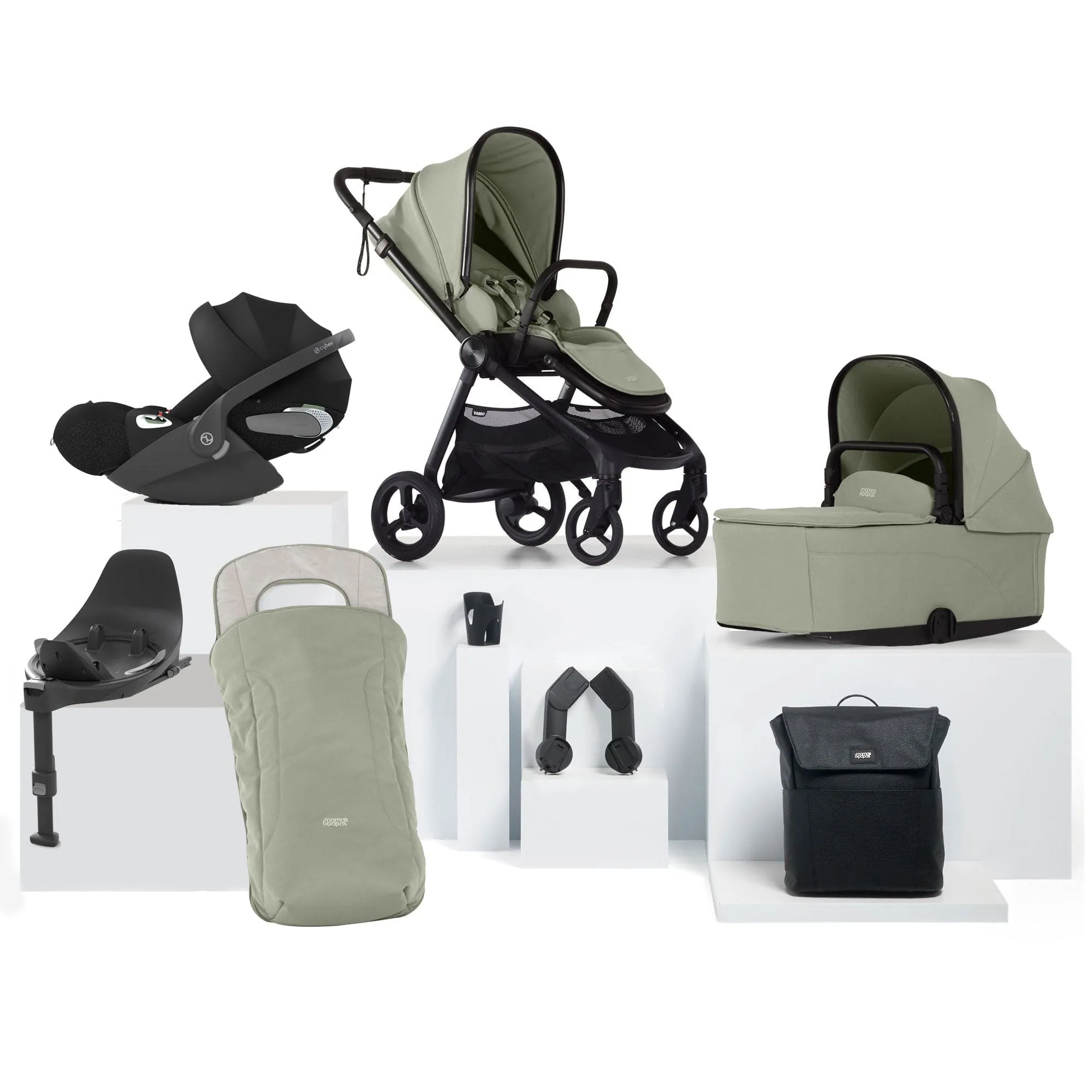 Mamas & Papas Vardo Complete Cybex Bundle - Sage