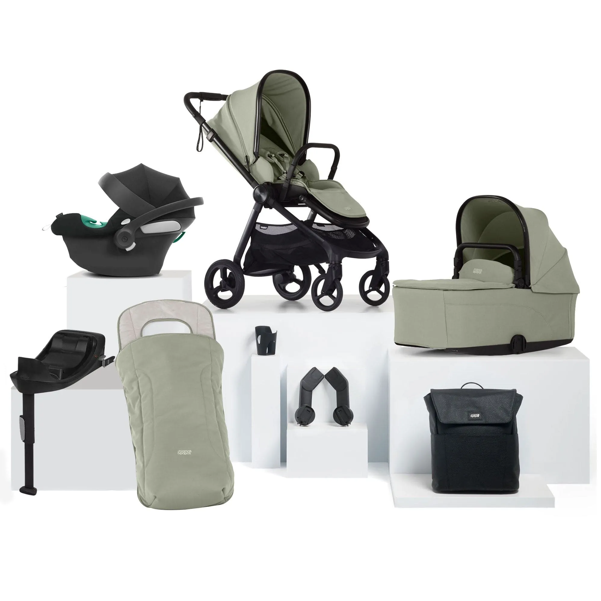 Mamas & Papas Vardo Complete Cybex Bundle - Sage