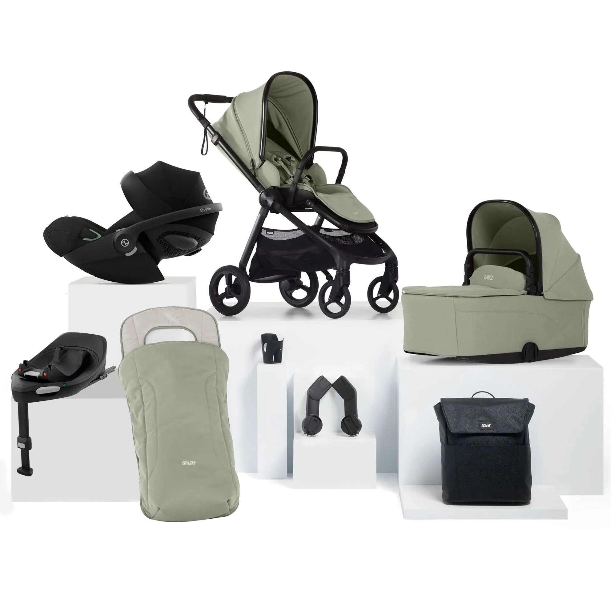 Mamas & Papas Vardo Complete Cybex Bundle - Sage