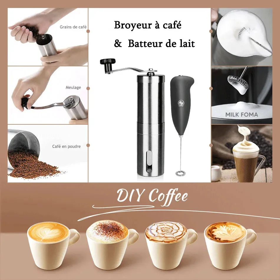 Manual Mini Coffee Grinder Stainless Steel Hand Handmade Coffee Bean Grinders Kitchen Tool Coffee Accessories