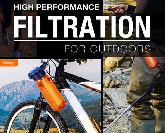 Membrane Solutions - Life Straw Water Bottle - Orange Type
