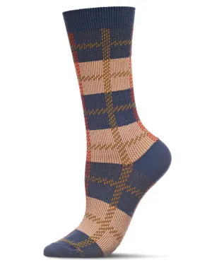 MEMOI MCF07516 LEGION BLUE RETRO VINTAGE PLAID