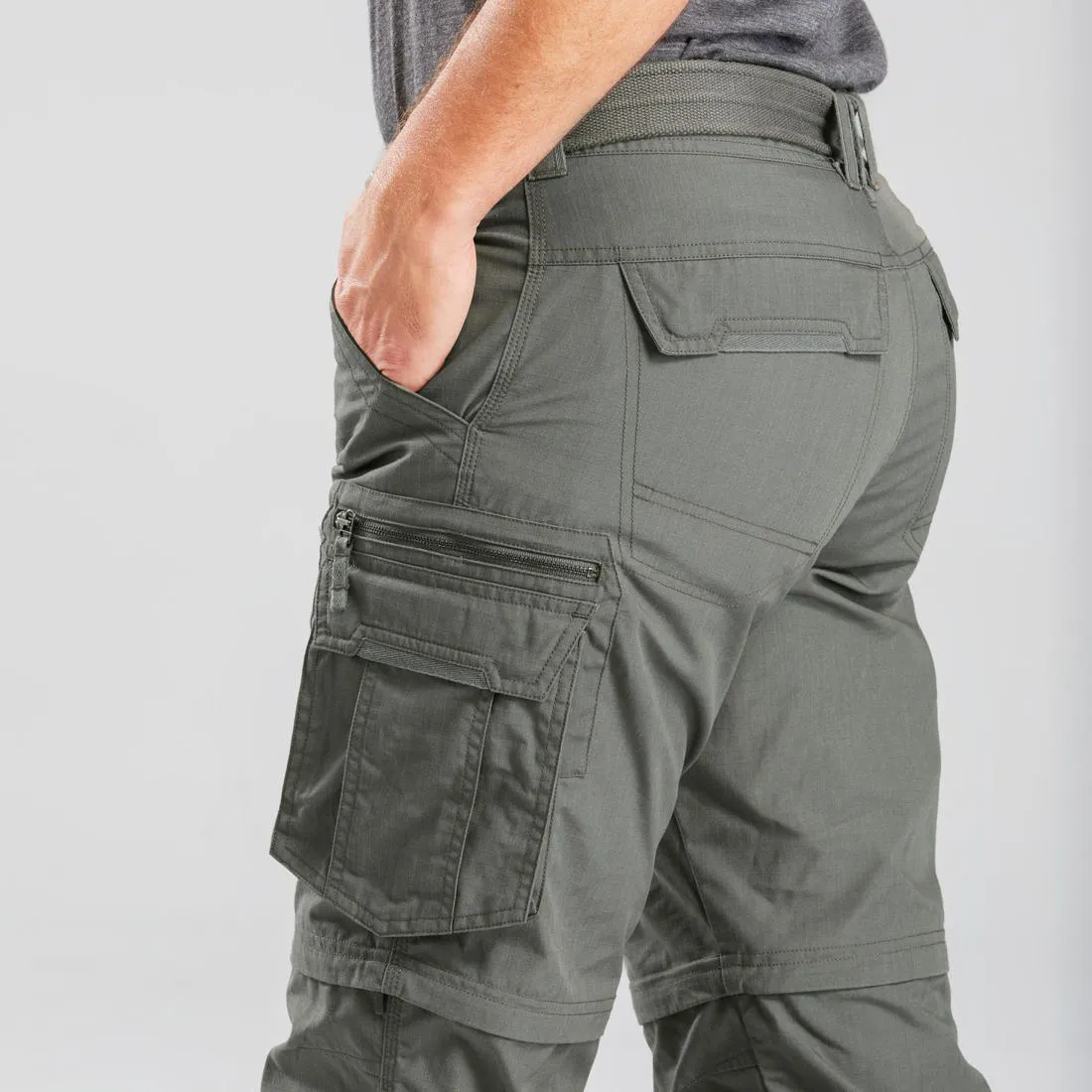 Men's Travel Trekking Zip-Off Cargo Trousers - Travel 500 Zip-Off