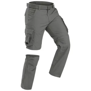 Men's Travel Trekking Zip-Off Cargo Trousers - Travel 500 Zip-Off