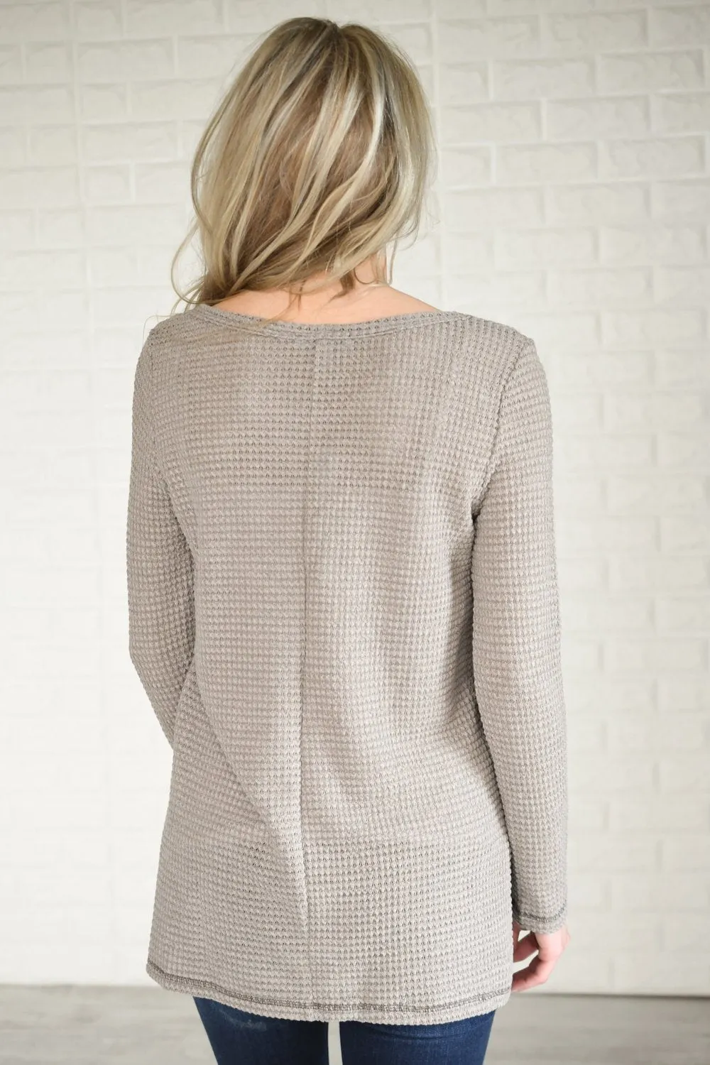 Mocha Knit Thermal Top
