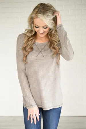 Mocha Knit Thermal Top