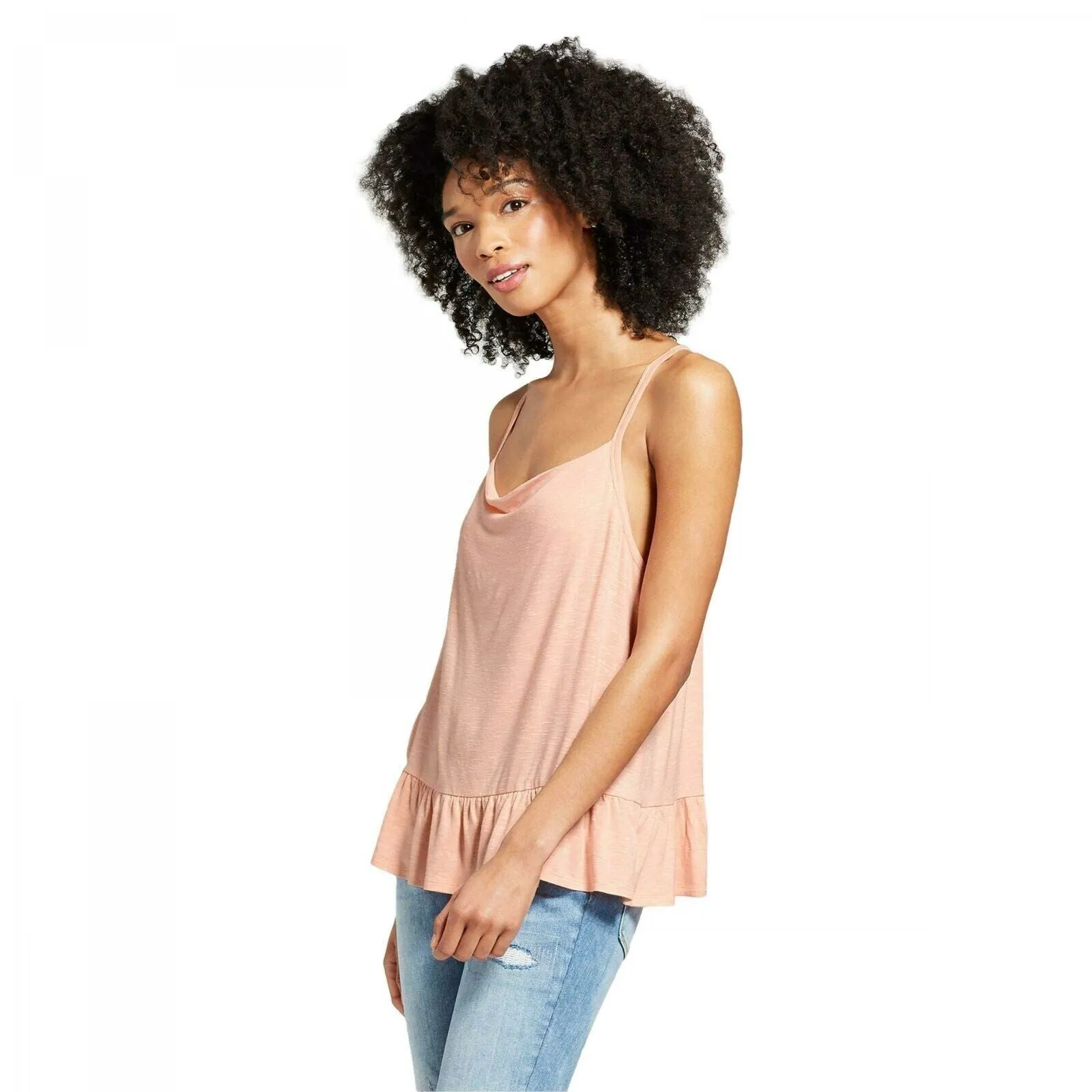 Mossimo Women's Cowl Peplum Cami Tank Top Shirt