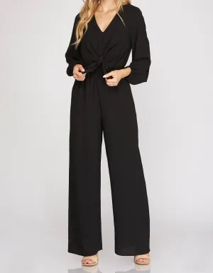 NATALIA JUMPSUIT -BLACK