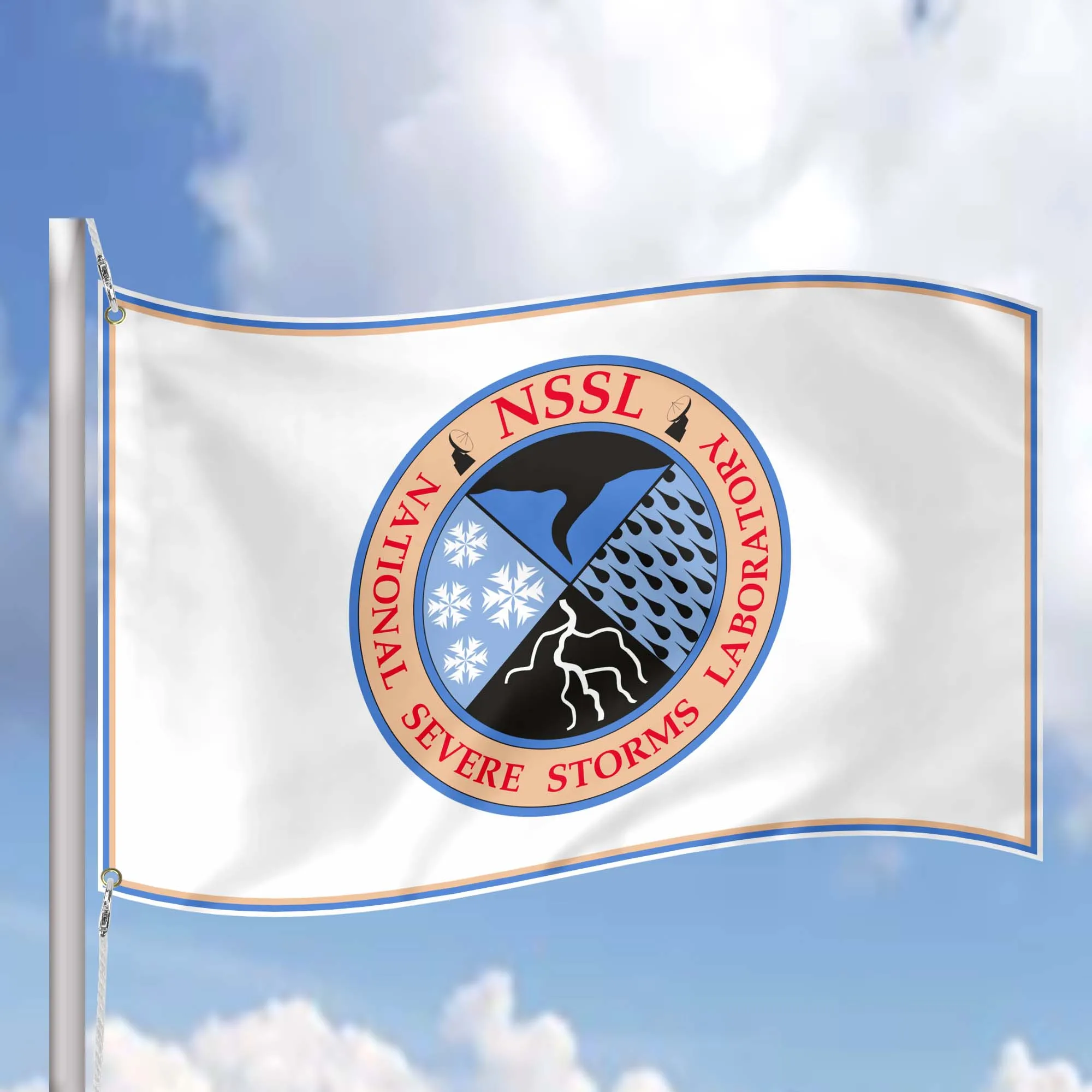 National Severe Storms Laboratory NSSL USA Flag Banner