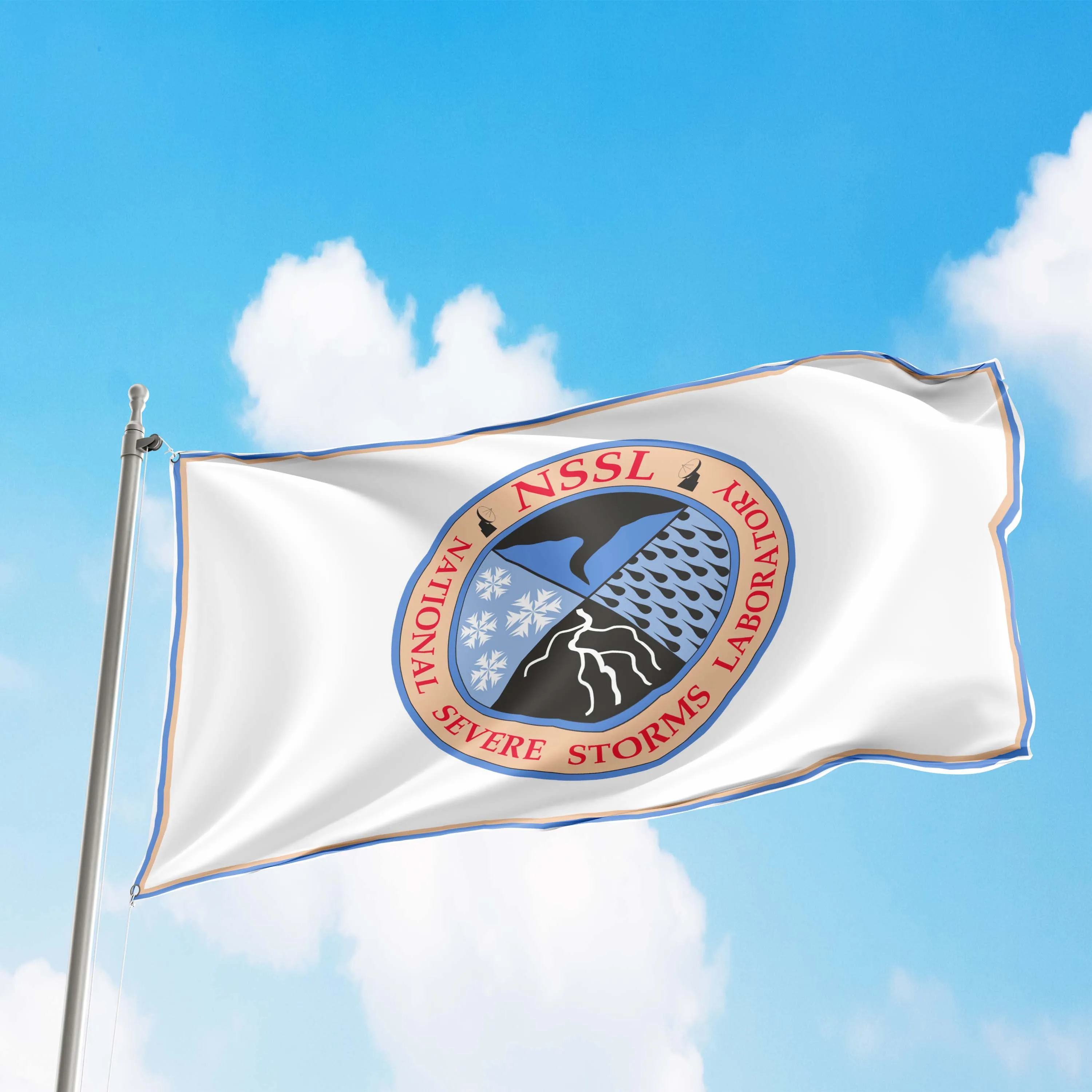 National Severe Storms Laboratory NSSL USA Flag Banner