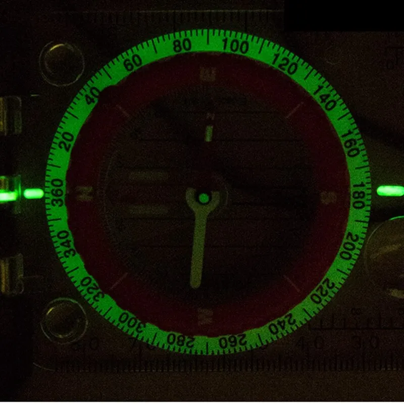 NatureHike Luminous Compass With Mirror LED Light Durable Anti-shock Stable Waterproof Hiking Climbing Multifunctional Compass