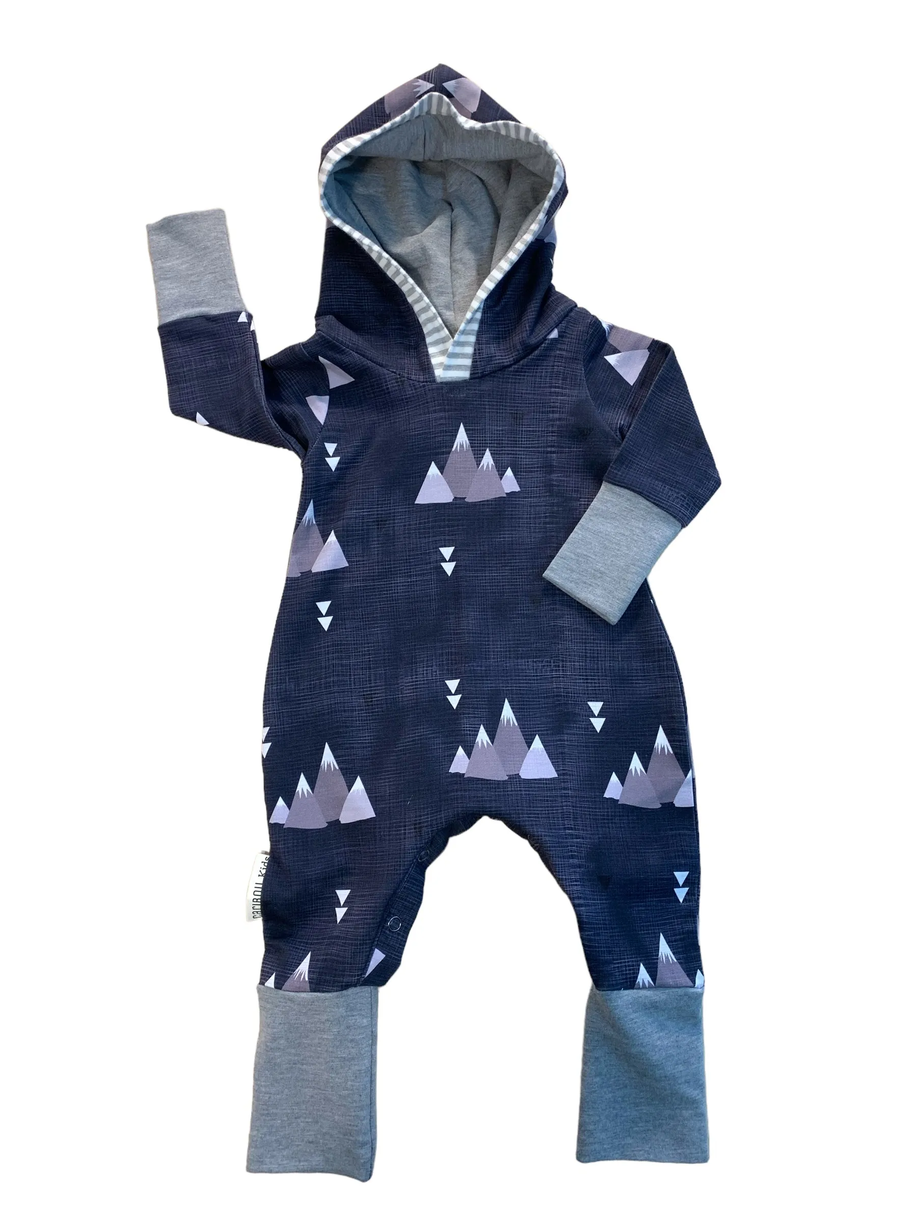 Navy Mountain Bamboo Romper