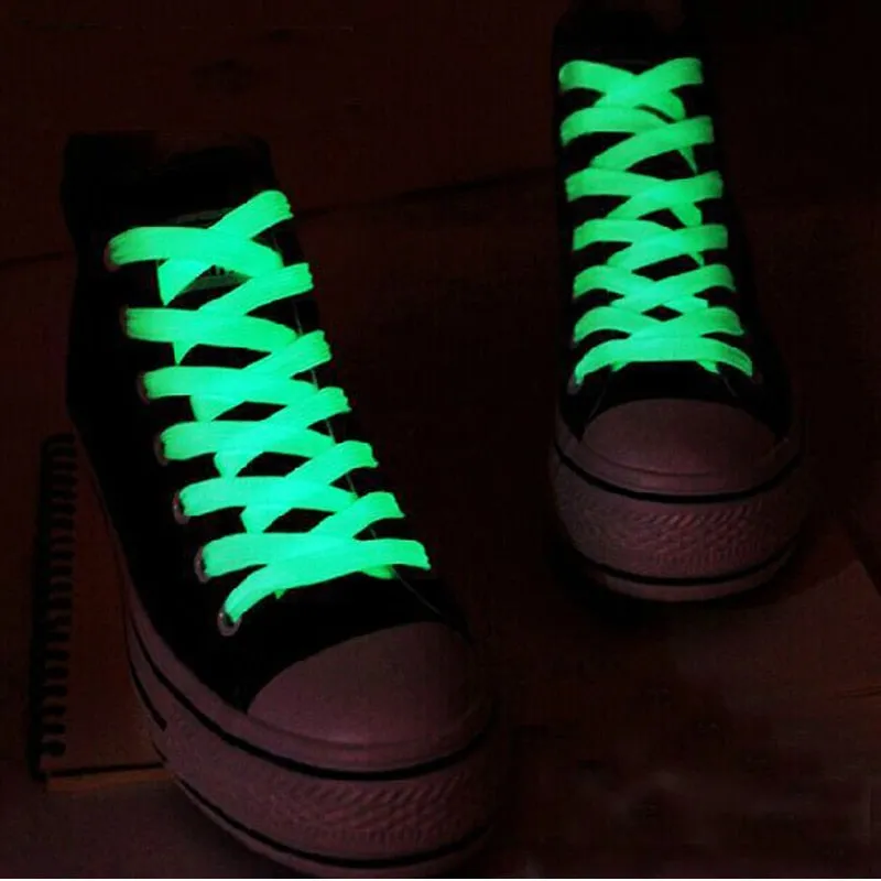 Neon Fluorescent Shoe Laces Glow in the dark
